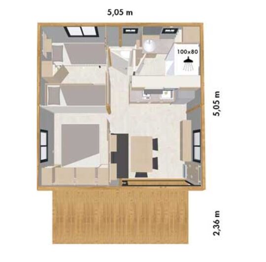 Plan du chalet LE GOUJON